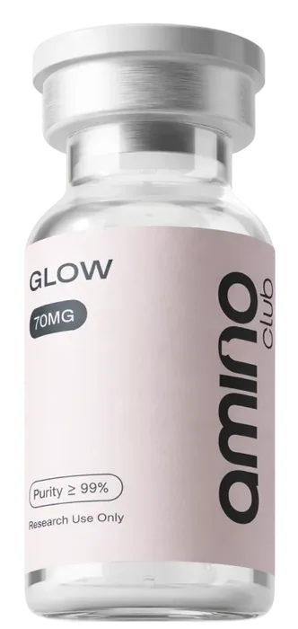Amino Club GLOW vial label