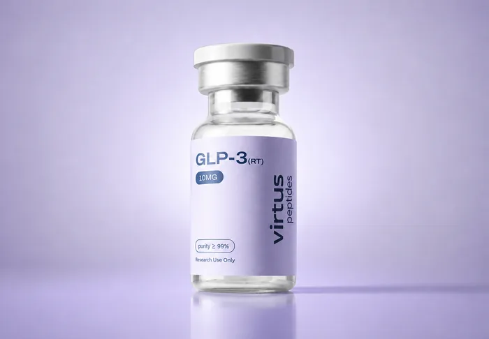 Virtus Peptides GLP-3 (RT) vial label