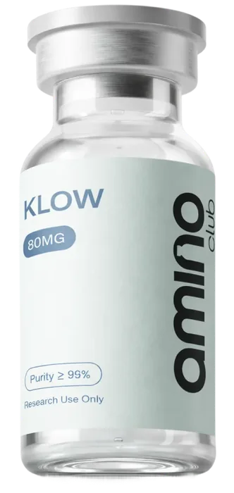 Amino Club KLOW vial label
