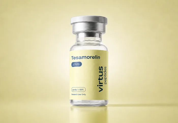 Virtus Peptides Tesamorelin vial label